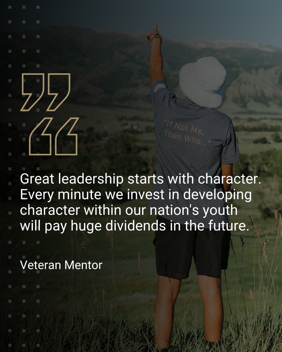 TMFoundation's tweet photo. Our veterans are empowering the future, one act of character at a time. #CharacterDoesMatter https://t.co/EqoYsGbxDj
