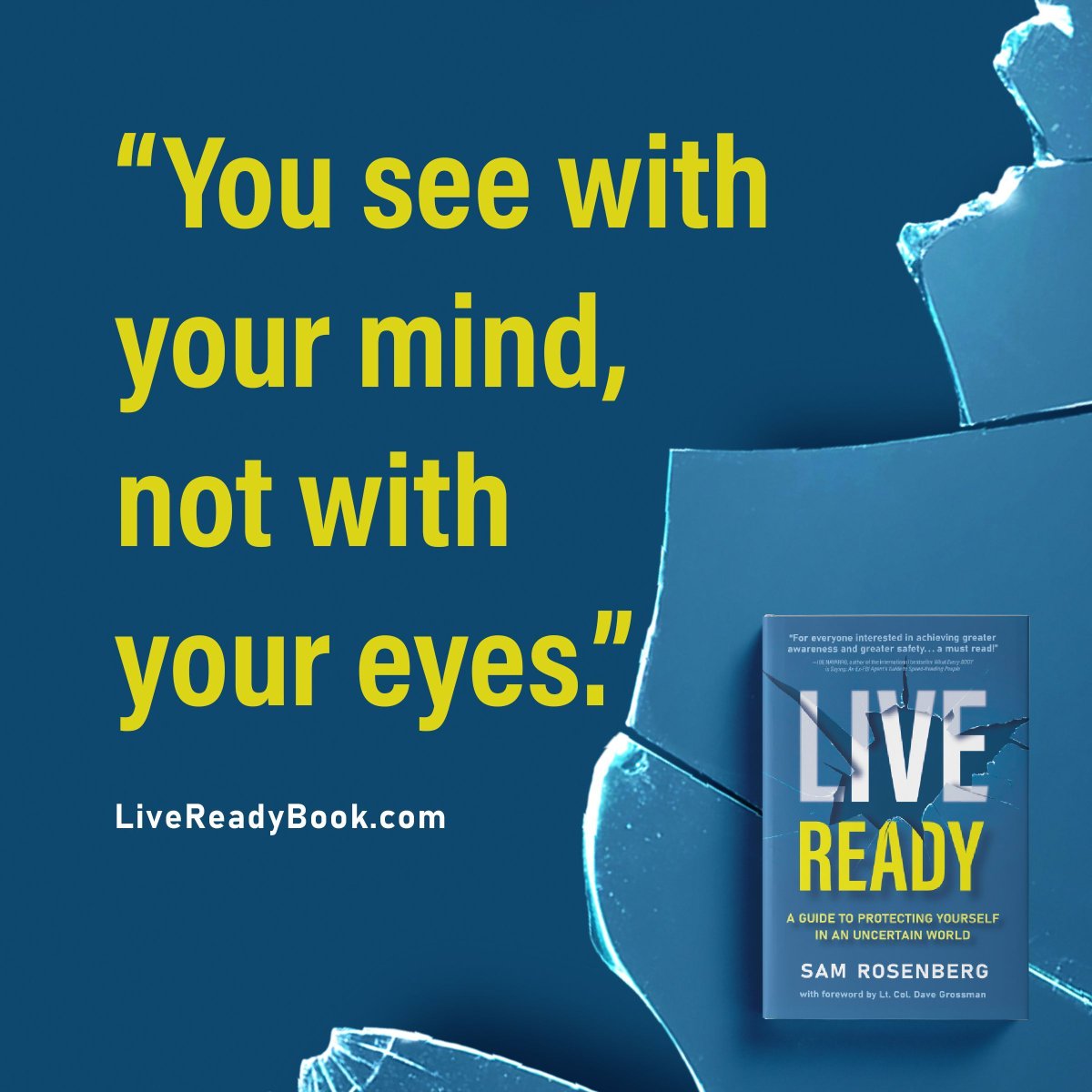 “You see with your mind not your eyes."

LiveReadyBook.com