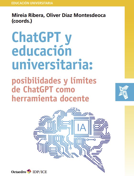 jguallar's tweet photo. 📢Se acaba de publicar el libro #ChatGPT y educación universitaria: posibilidades y límites de ChatGPT como herramienta docente (coord Mireia Ribera @ooliverdiaz)

➡️Colaboro en el capítulo con @CarlosLopezosa 
#IA, desinformación y aspectos éticos

⬇️
https://t.co/5h9rJXRBKg https://t.co/PmGg6XlMSM