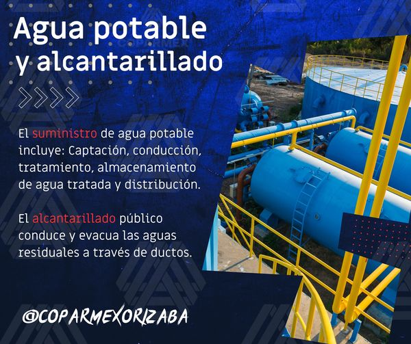Los servicios de agua potable y alcantarillado son parte de las políticas públicas para el desarrollo social. Estos servicios contribuyen a la salud y bienestar de la población.
#coparmexorizaba #Orizaba #Coparmex #coparmexver #agua