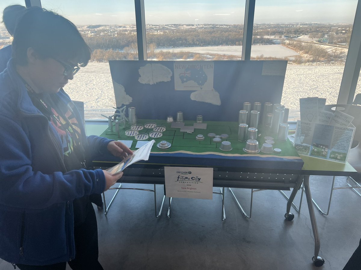 JonSailer's tweet photo. Schroeder Eagles team competing at the regional Future City competition in Bismarck, ND. @schroederms_gf https://t.co/lloqRImMvA