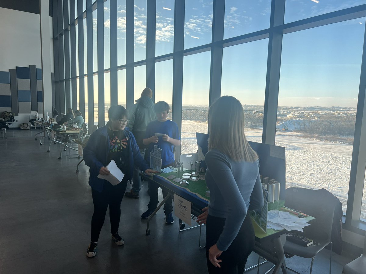 JonSailer's tweet photo. Schroeder Eagles team competing at the regional Future City competition in Bismarck, ND. @schroederms_gf https://t.co/lloqRImMvA