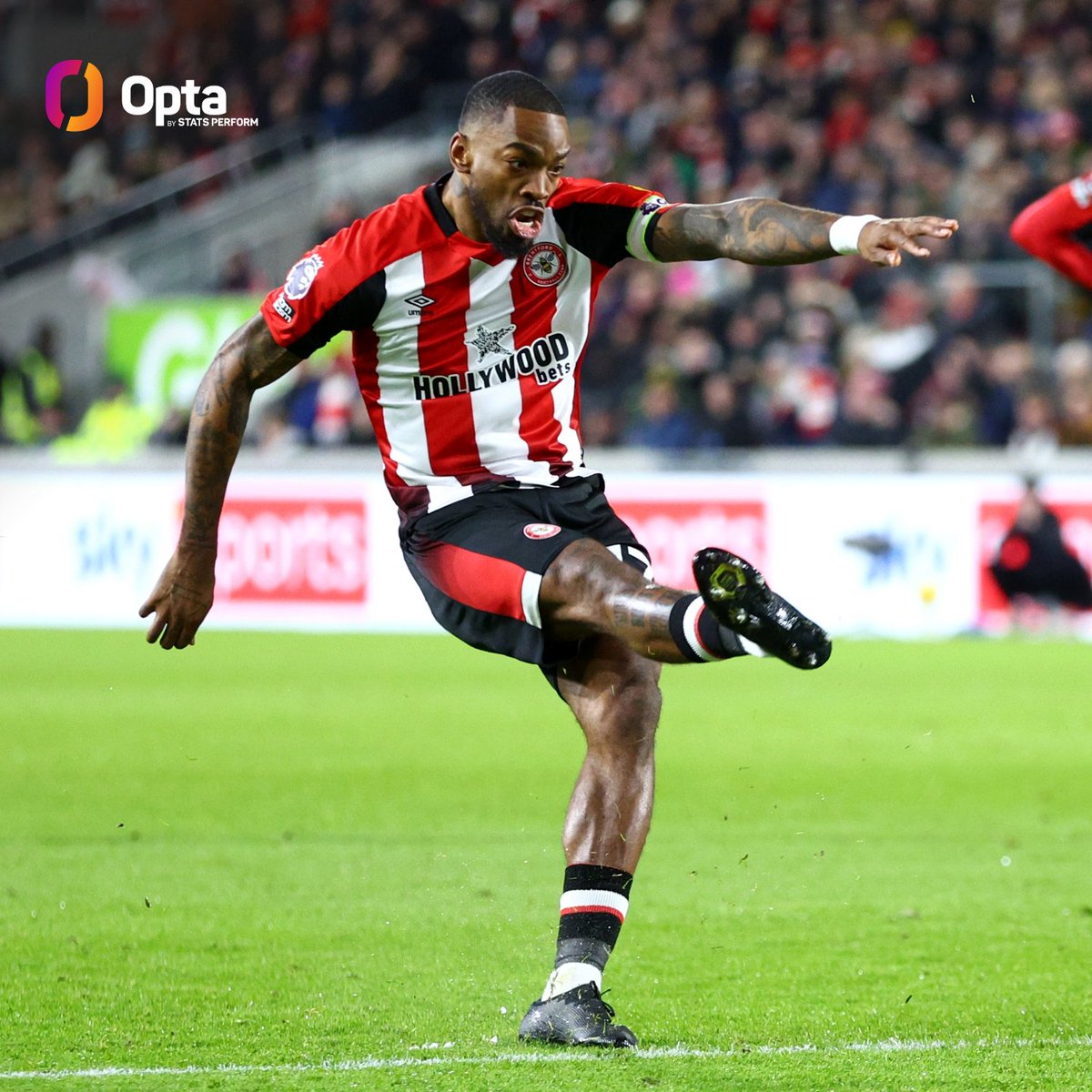 3 - Ivan Toney has scored three direct free kicks in the Premier League since the start of last season; the joint-most of any player in this period. 3 from 10 attempts - Ivan Toney 3 from 25 attempts - James Ward-Prowse Return.