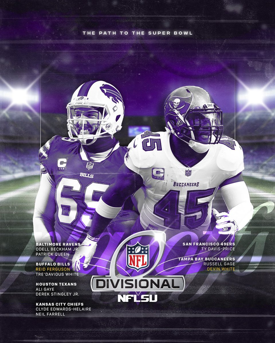 The Path to the Super Bowl Continues

Eleven Tigers are still in the playoffs  #NFL