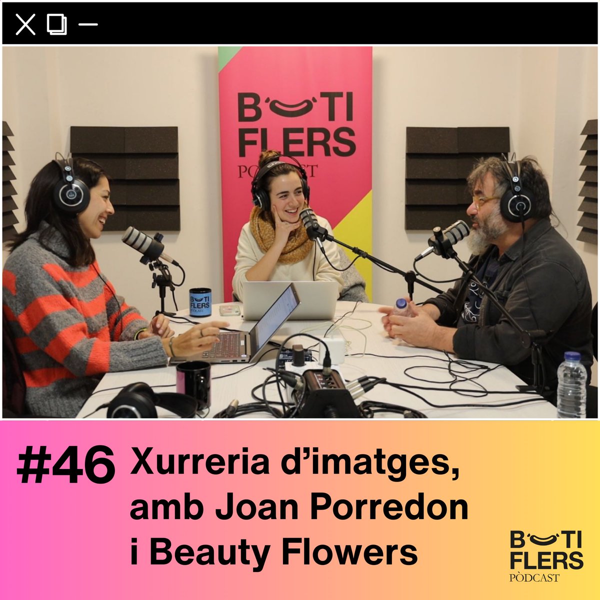 🎙 BOTIFLERS #46 | Xurreria d'imatges, amb <a href="/joanporredon/">Joan Porredon</a> i Beauty Flowers 🎙

🎥📺 TV3 (<a href="/som3cat/">3Cat</a>) ha fet 40 anys i nosaltres ho hem celebrat amb <a href="/joanporredon/">Joan Porredon</a>, càmera a la cadena des dels seus inicis. 

🎧👀 Trobareu el programa a linktr.ee/botiflerspodca…

#40anysTV3