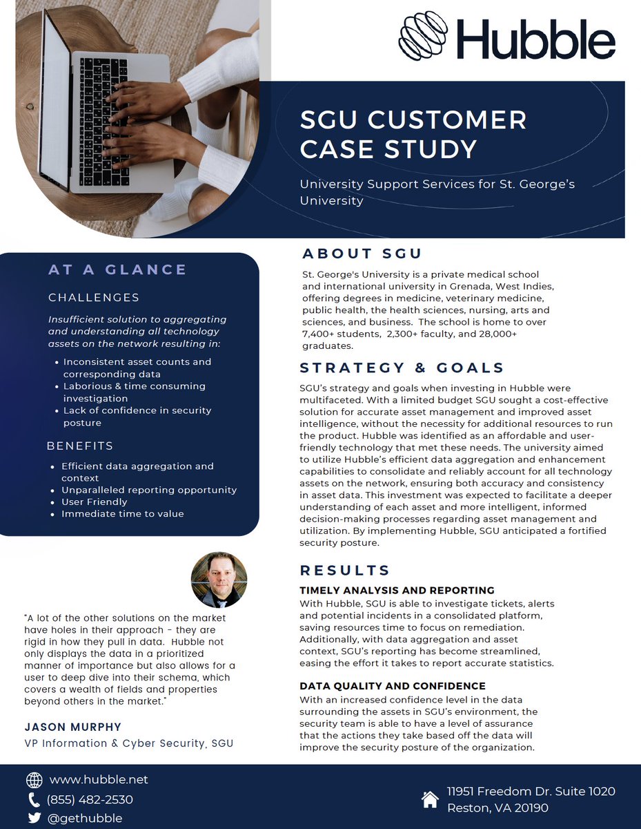 SGU's transformation from laborious processes to streamlined efficiency with Hubble is an inspiring tale. Delve into their strategy in our case study.

#CAASM #CyberSecurity #InformationSecurity #DigitalMarketing #AssetVisibility hubbl.la/48mTZUY