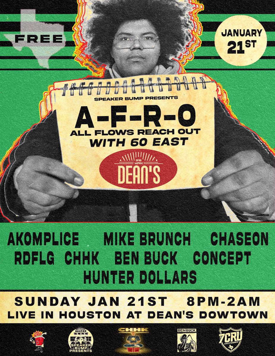 Just announced I will be in Houston on Sunday night!