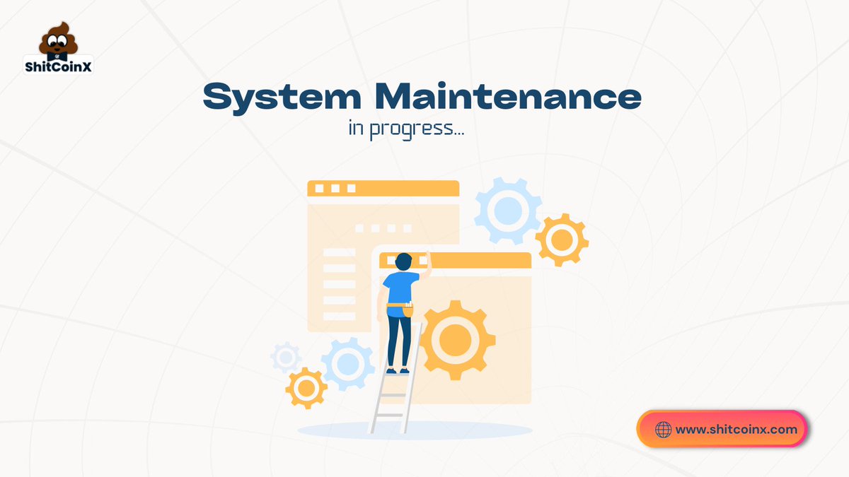 Hey, ShitcoinX Fam 💩  

We have a system maintenance scheduled for #ShitcoinX within the next 2-3 days (for a little over 1 hour daily). 

You can expect a short downtime on our dApp while it's being upgraded but be rest assured, No action is required from you.

#SystemUpgrade