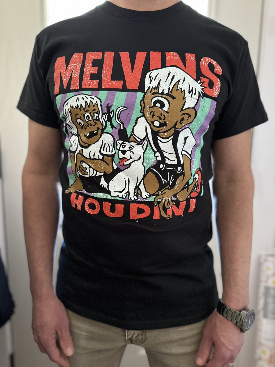 Melvins “Houdini” tee by Tom Hazelmyer. Limited to 300. 30 left to offer on our site now.