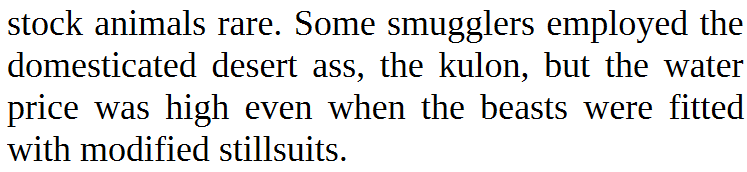 Donkey in a stillsuit I know, I know it's serious