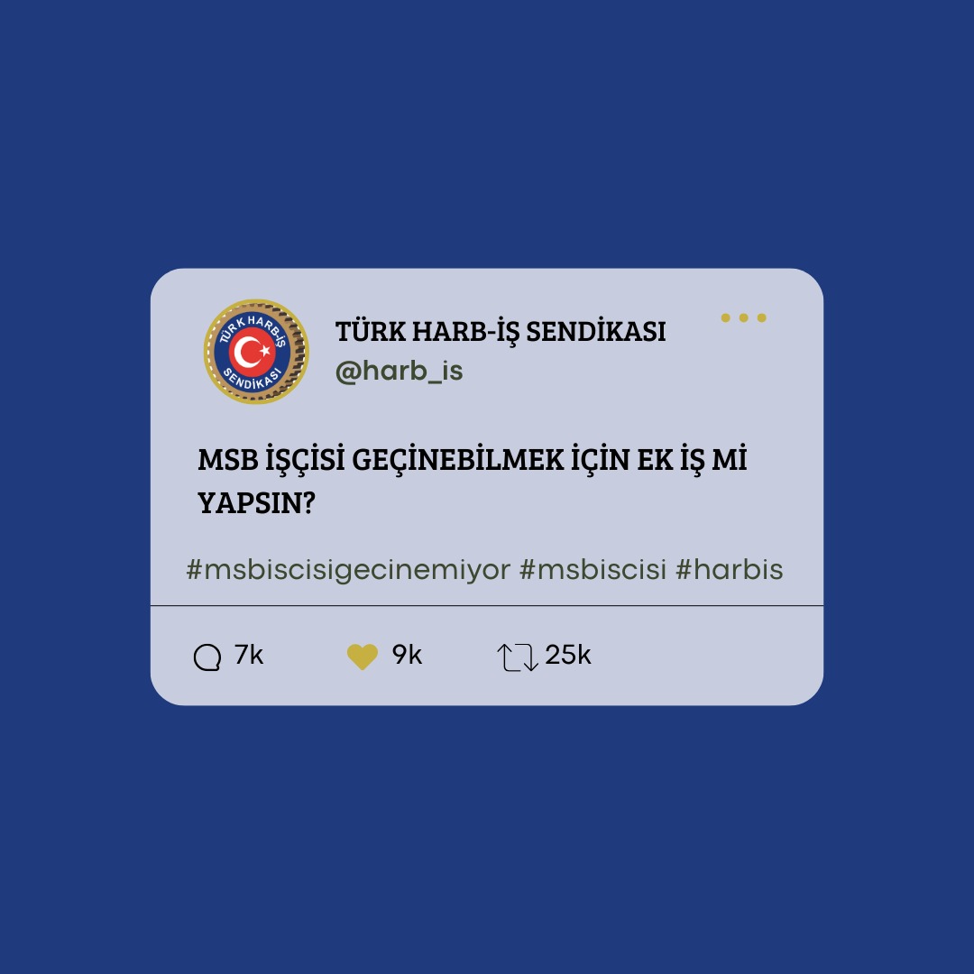 Türk Harb-İş Sendikası tweet media