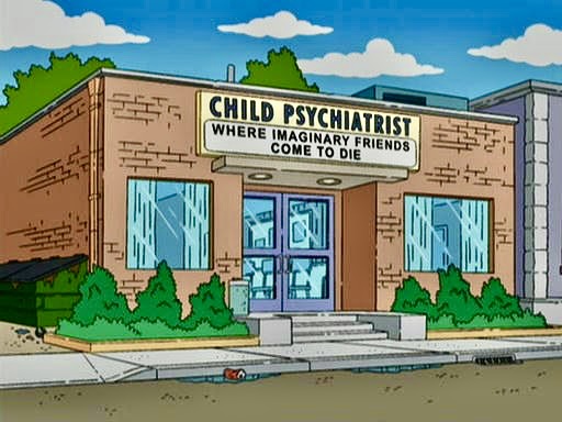 lacancircle's tweet photo. The Simpsons do psychoanalysis

CHILD PSYCHIATRIST: Where imaginary friends come to die https://t.co/6MGZguweLv