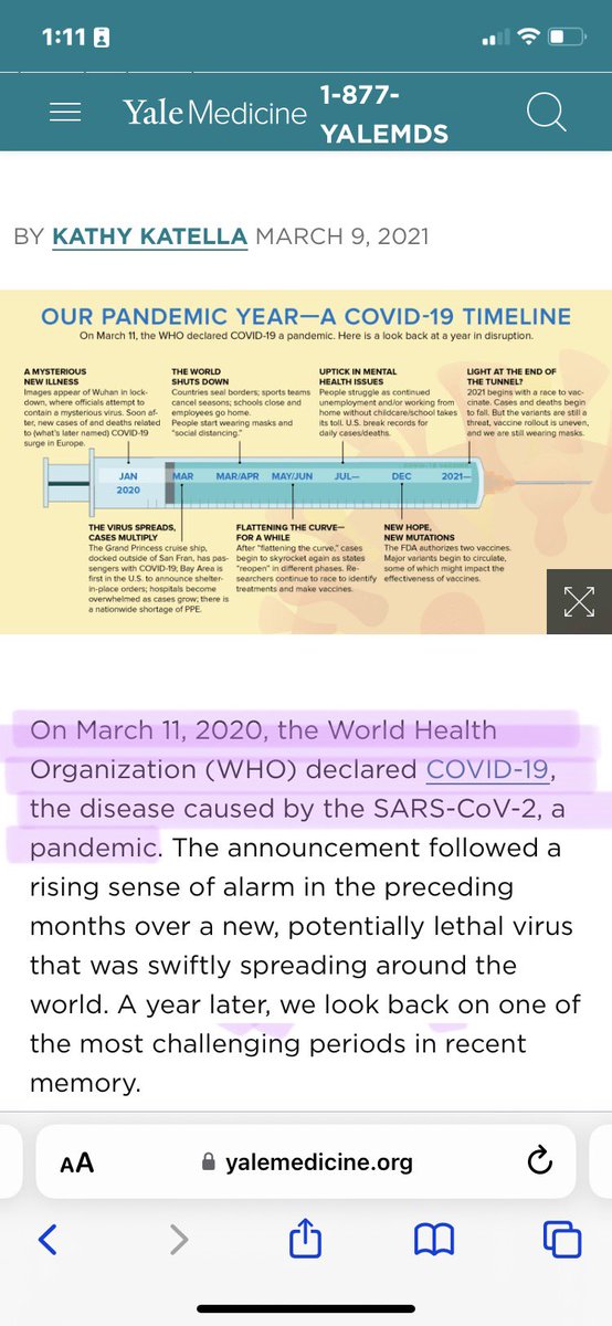 I can’t reply, so I have to retweet. The pandemic started in 2020