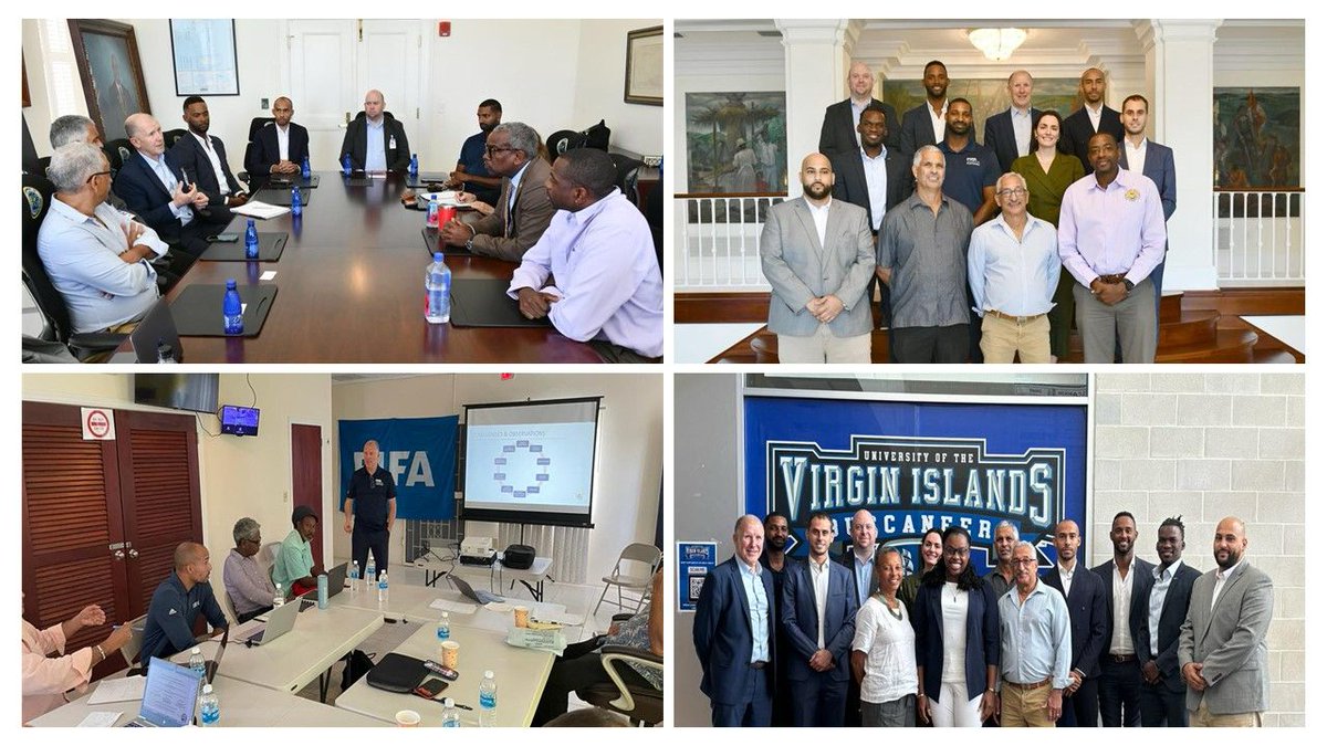 The Americas subdivision team visited the U.S Virgin Islands Soccer Association, accompanied by FIFA consultants. The aim of the visit was to start the strategic planning process of the association for the next four years with the new executive committee. #ForwardAmericas
