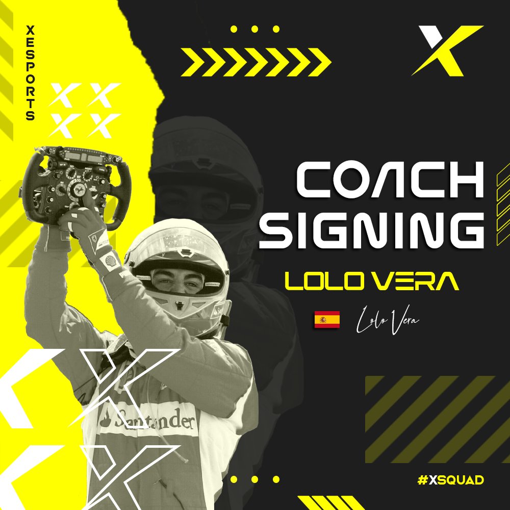 Driver/Coach Announcement 📢

<a href="/LoloVeraa_/">Lolo Vera</a> will also be joining X mainly as a coach but also as a driver

We're extremely happy that the talented, former PSGL F2 driver is willing to work with our drivers to help them push their limits and unlock their potential

Welcome Lolo 🇪🇸 !