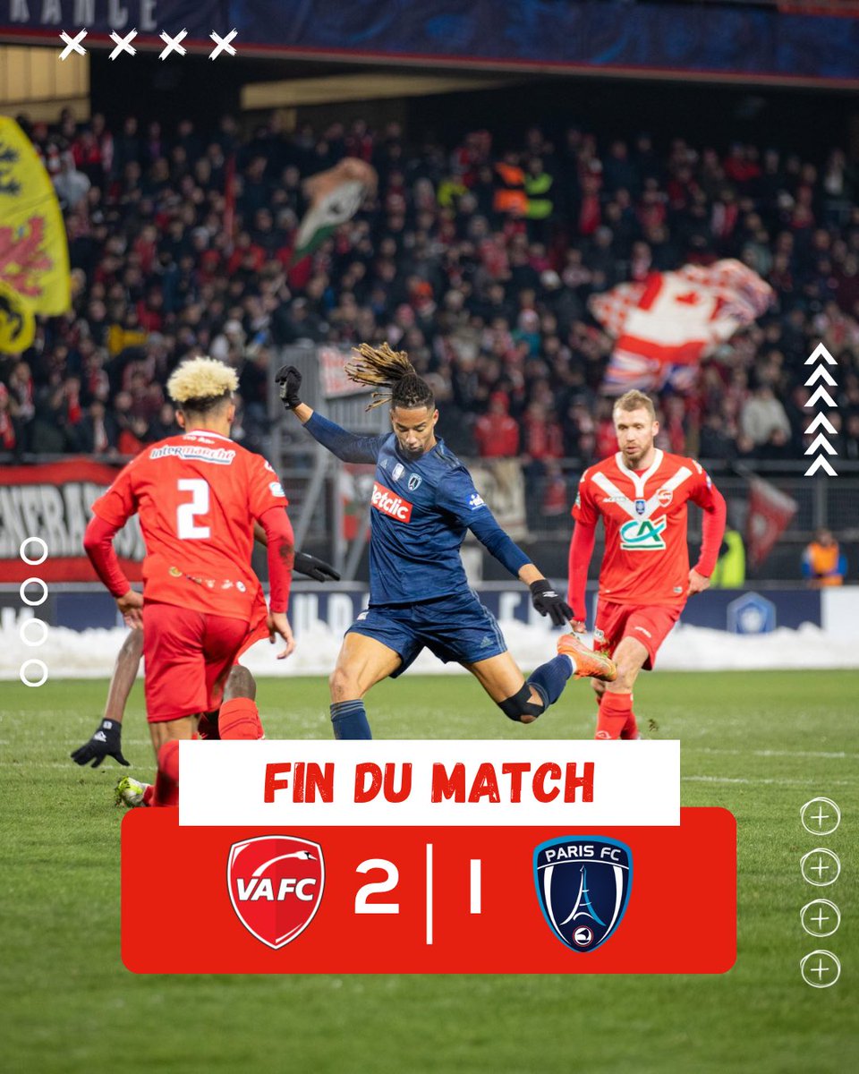 TEAMVAFC's tweet image. TERMINÉ AU HAINAUT !!! VA SE QUALIFIE POUR LES 8ᵉ DE FINALE DE LA COUPE DE FRANCE !! ❤️🤍

#𝗩𝗔𝗙𝗖𝗣𝗙𝗖 2-1 | #𝗖𝗼𝘂𝗽𝗲𝗗𝗲𝗙𝗿𝗮𝗻𝗰𝗲

#𝗔𝗹𝗹𝗲𝘇𝗩𝗔 ❤️🤍
