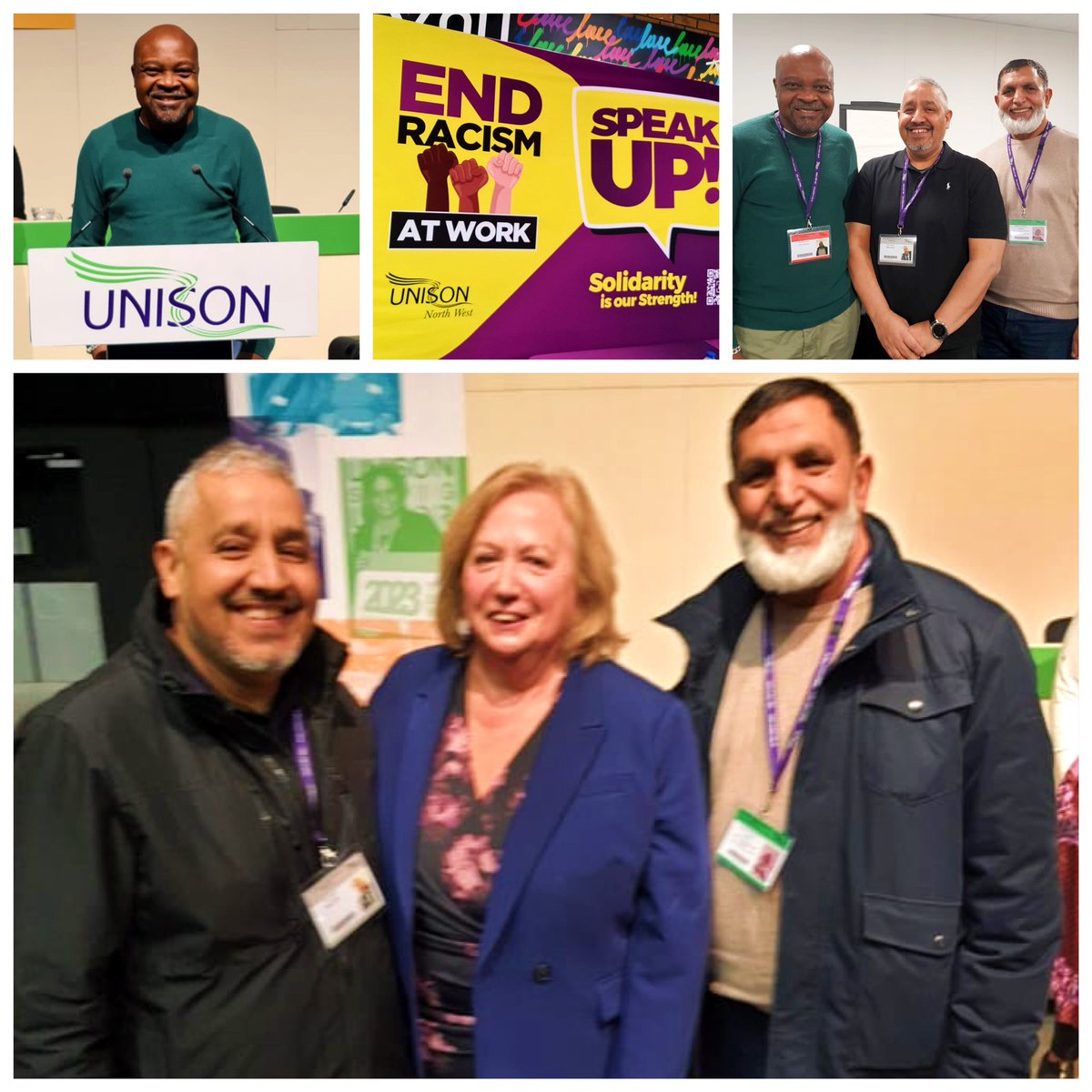 UnisonRotherham's tweet photo. Day one of #UBMC2024 and delegates Abdul, Mo and Davis have been extremely busy! We can’t wait to hear all about it ✊🏾💜
#unisonblackmembersconference
#endracismatwork
@unisontheunion
@cmcanea https://t.co/gxEHmNEvNi