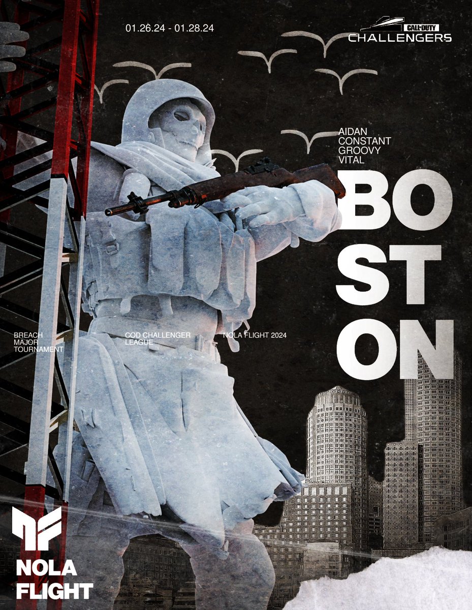 Presenting our lineup for the Call of Duty League Boston Breach Major Challengers Open 🔫🎮

⚜️ <a href="/Aidanyx/">Aidan</a>
⚜️ <a href="/IConstant_/">Duvan•</a>
⚜️ <a href="/VitalPB/">PB</a>
⚜️ <a href="/KyleGroovy/">Kyle ☔️</a>

🧠 <a href="/_Charisma_GG/">Charisma</a>