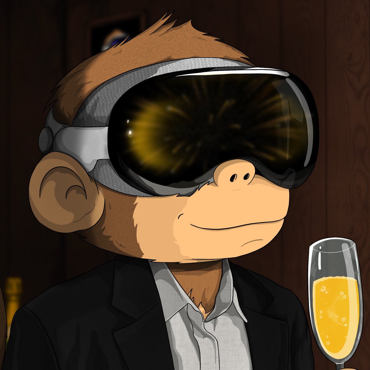 vr_coin's tweet photo. The monkey literally has goggles 

$VR https://t.co/CAY0Npk60h