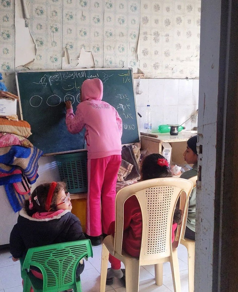 Timesofgaza's tweet photo. Did you know?

Though children in Gaza have lived through multiple aggressions in which their schools were destroyed, they continue to foster a love for learning.

Below a group of displaced girls are reviewing their multiplication tables. https://t.co/QO730cf9dx