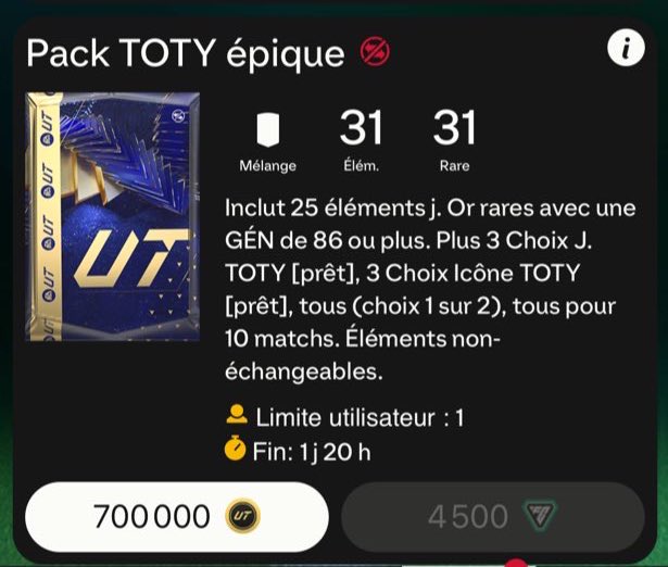 FansdeFUT's tweet image. 🚨 J’offre ce pack à 4500 points FC à deux personnes ici 👀🔥

- Like le tweet ❤️
- Follow @FansdeFUTChamp &amp;amp; @FansdeFUT ✅

Tirage demain aprem ( le pack part demain à 19h donc soyez réactifs )