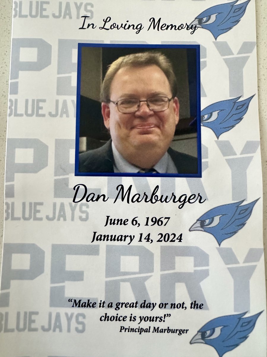 KeithMurphy's tweet photo. Dan Marburger’s family found the right words, photos, and songs to honor this beloved man. It had to be unimaginably difficult, but it was lovely. 💙 https://t.co/juchxlpWYD
