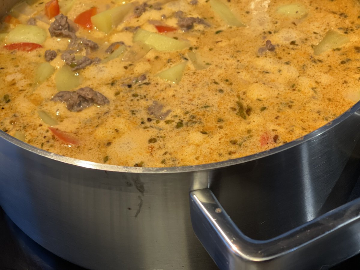 Cowboy keitto oli pakkaspäivän hyvä ateria😋 #keittoruoka #pakkaspäivä