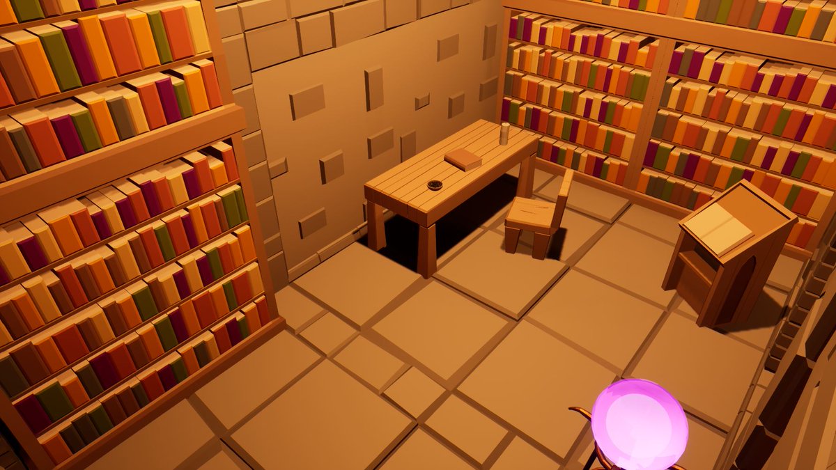 S_Imaginaire's tweet photo. Hi Everyone ! Finally got around to giving some life to the librarian office....
#indiegame #indiedev #gamedev #gamedevelopment #screenoftheday #screenshotsaturday https://t.co/01BM8QGIYt