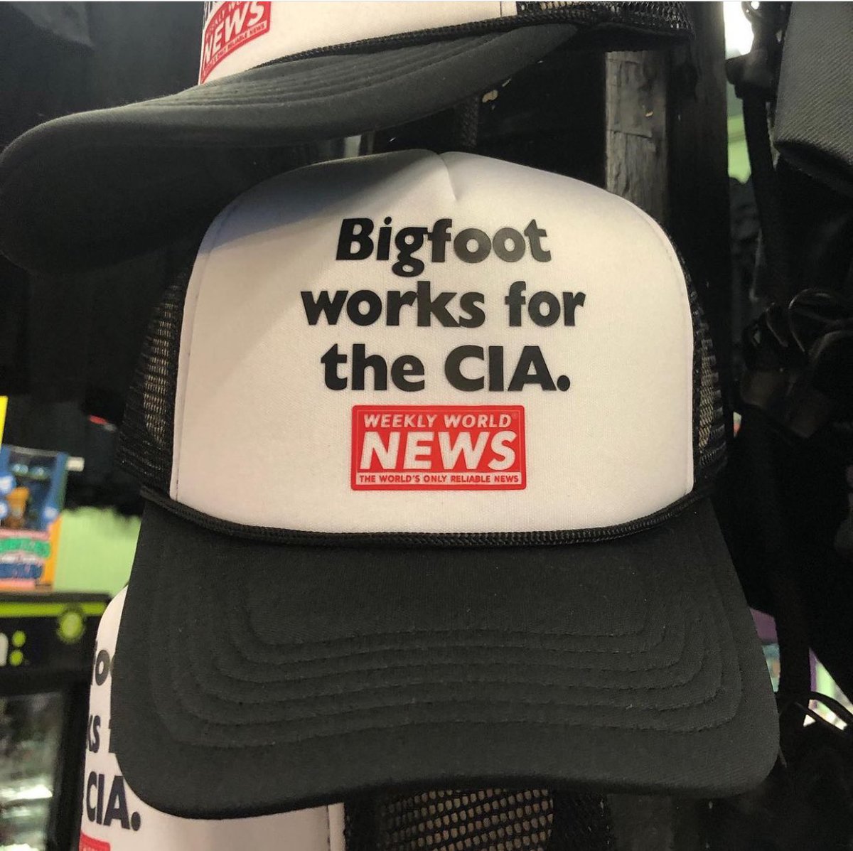 BigfootsWilder1's tweet photo. Love the hat @weeklyworldnews  ! https://t.co/PsbIaKxla0