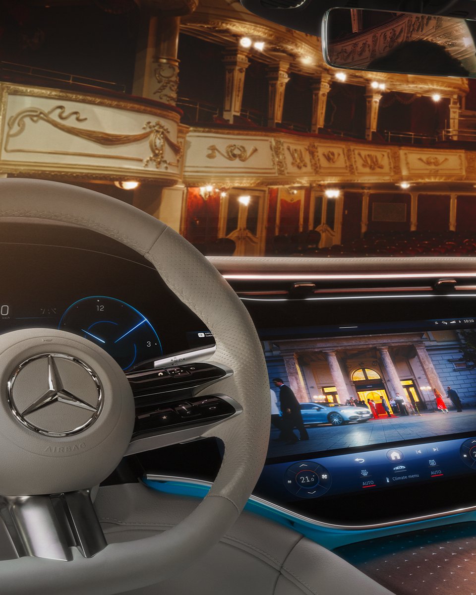 MercedesBenzUSA's tweet image. The EQS is more than a car – it’s an entertainment powerhouse. Sit back, relax and enjoy streaming the movies and shows you love anywhere you go.​

#MercedesBenz #EQS #DefiningClass