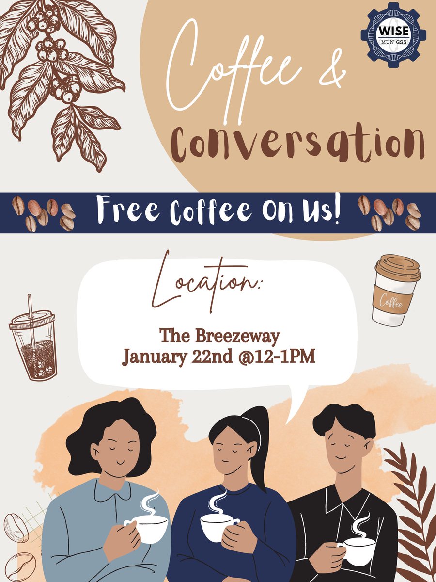 Join us for a coffee and conversation in the Breezeway on Monday!! January 22nd <a href="/12/">$</a>-1pm. We will discuss our first-ever upcoming interdisciplinary conference on March 8th, 2024.

Hope to see you all there!! 😊
