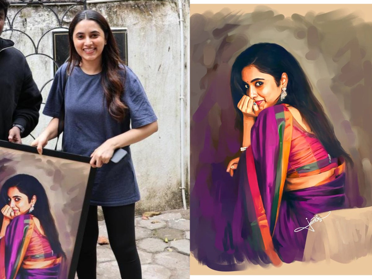jeevaskj's tweet photo. One of my fan present my art to  actress Priyanka mohan.. I'm very happy to share this pic

@priyankaamohan https://t.co/Hsbw9NnAia