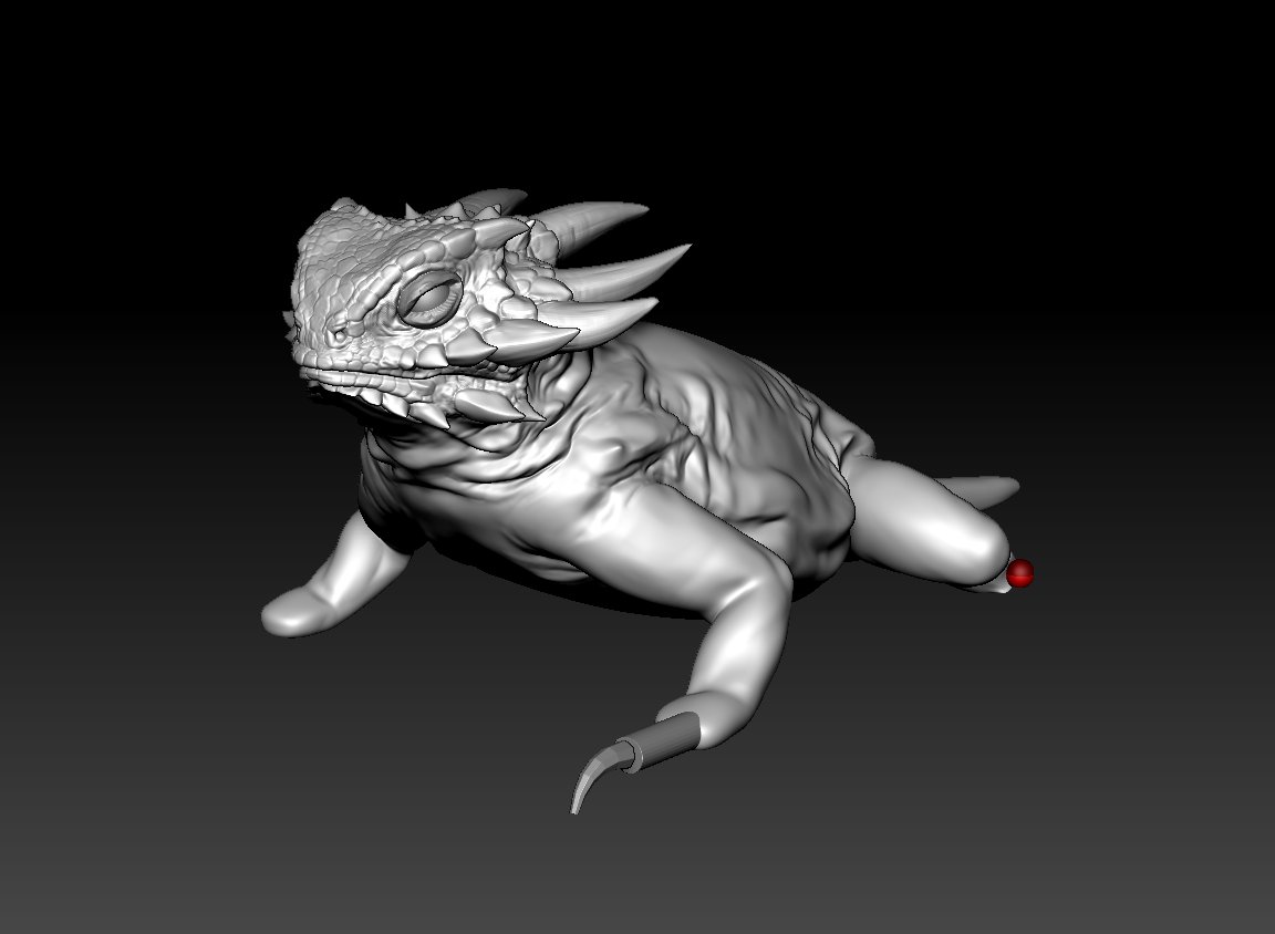「#zbrush  wip day2      ウロコ経験値を稼ぐ」|Waseda Kohichiのイラスト