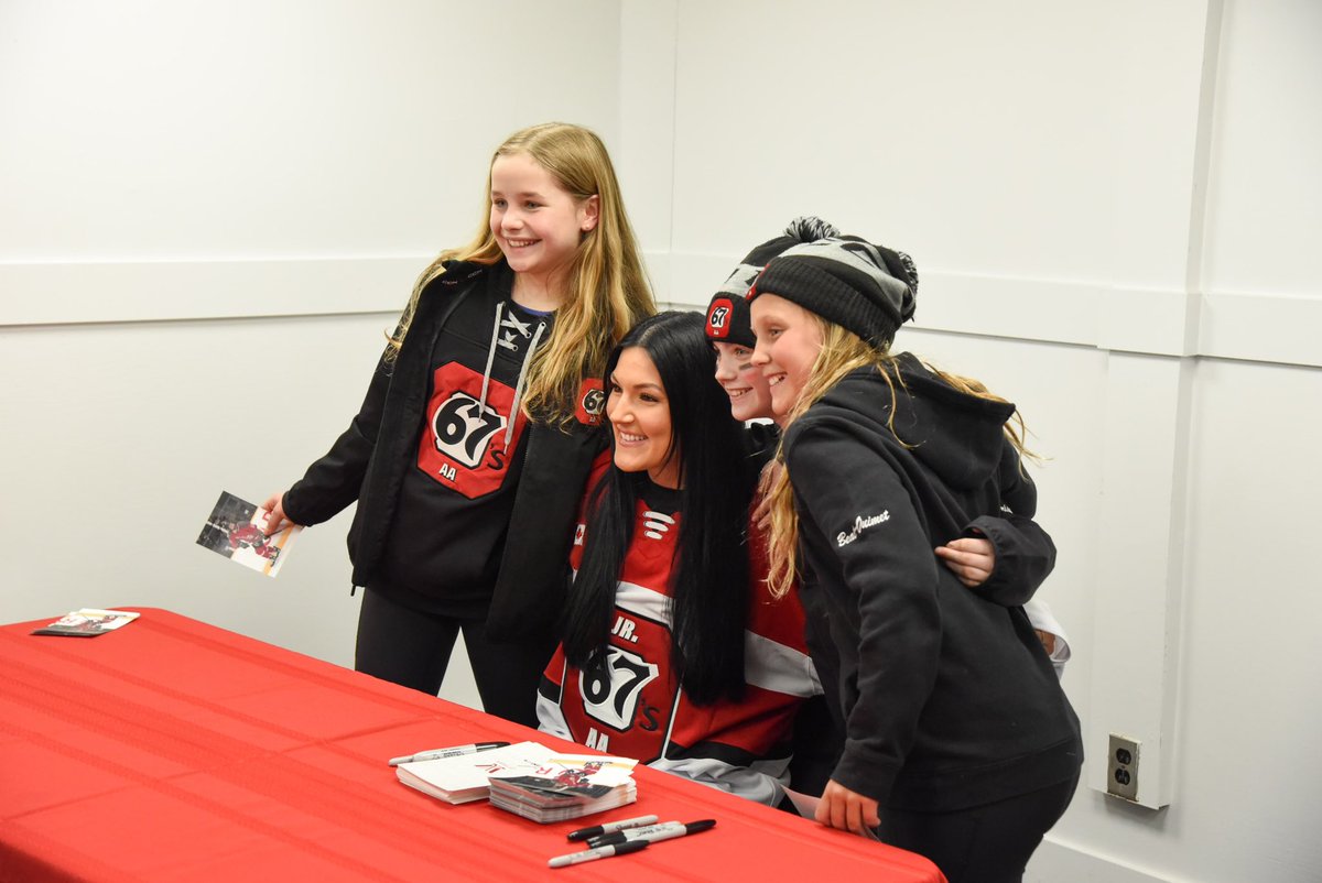OttawaJr67s's tweet photo. Thank you @88Adzija and @PWHL_Ottawa for making dreams come true last night at our game! You are a tremendous role model and inspiration to our athletes.
#67sAA #Jr67s https://t.co/JPw0TBKu5Y