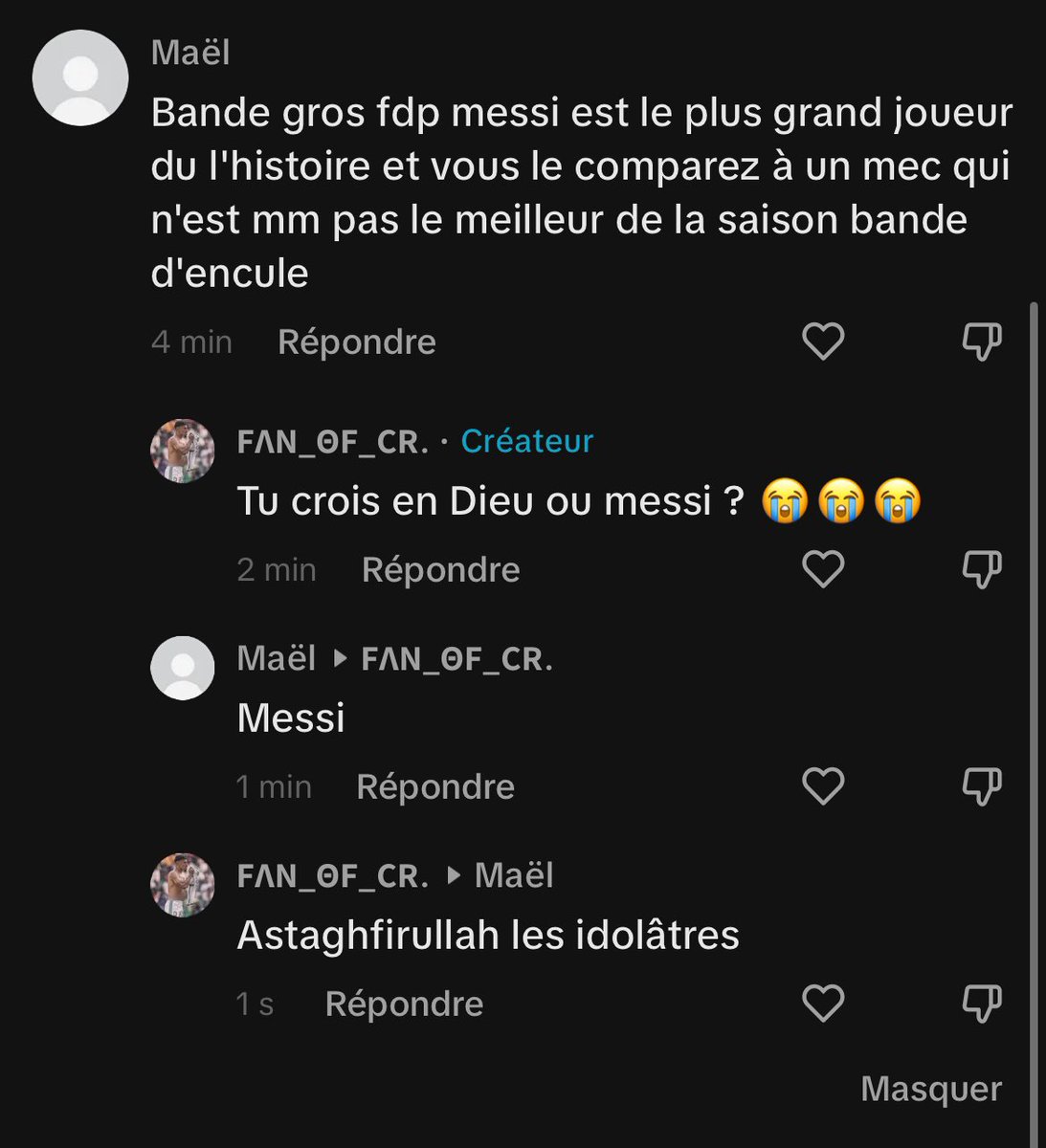 Les pros Messi en 2024 :