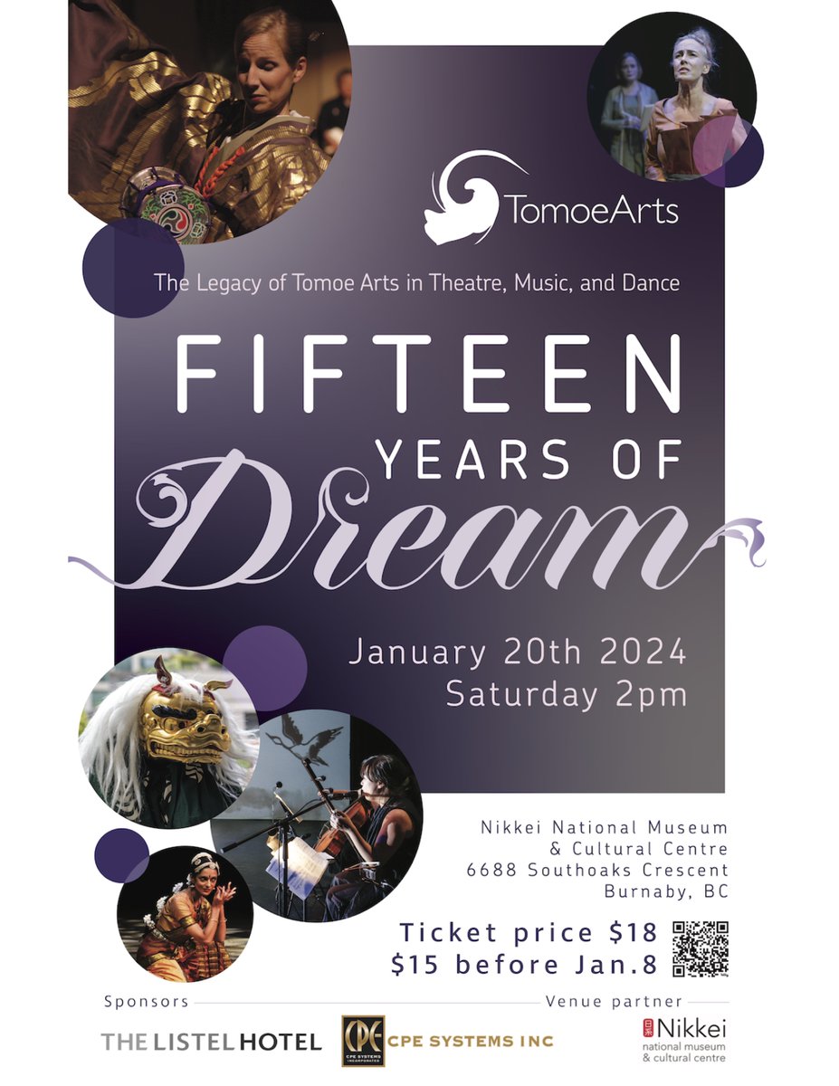 Today, 2 pm, at the Nikkei National Museum &amp; Cultural Centre - a tribute to dancer, choreographer and director Colleen Lanki and the legacy of her works through Tomoe Arts. Please join us in celebrating Colleen's rich, creative vision. Tix at bit.ly/Tomoe15yrs <a href="/TomoeArts/">TomoeArts</a>