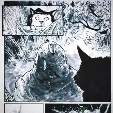 Some cropped panels from SLEDGE KITTY - these are from the opening of the story...🐱🔨