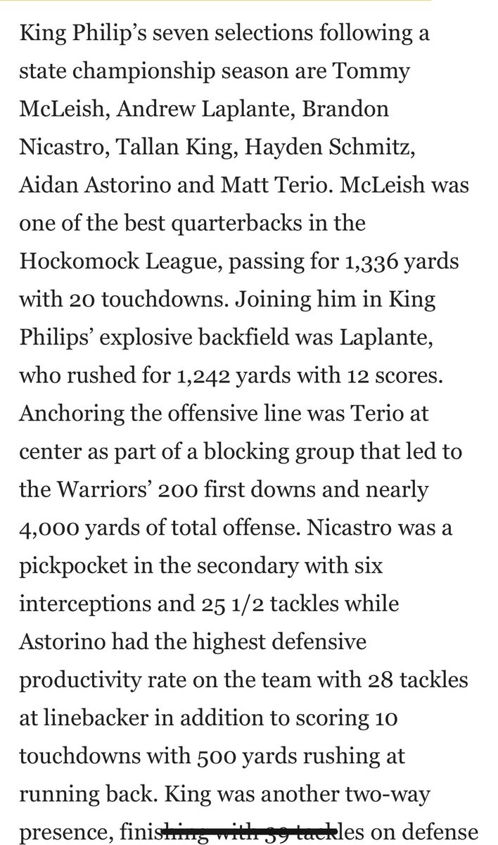 TerioMatthew's tweet photo. Thankful to have been named a Sun Chronicle Football All-Star! @SunChronSports https://t.co/YnCeruoBw8