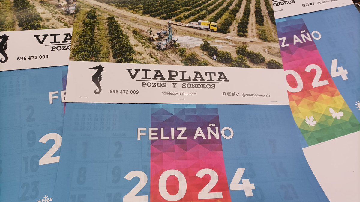 MasRotulo's tweet image. ¡Vía de la plata, Pozos y Sondeos! También ha decidido confiar en nosotros para hacerles estos pequeños calendarios y almanaques