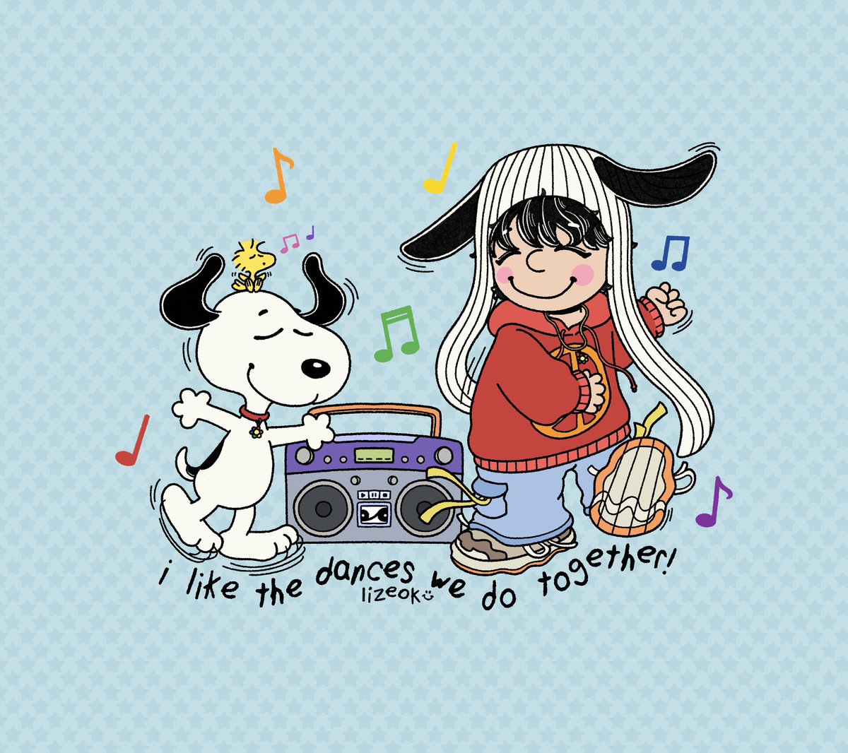 lizeok's tweet image. just dance 🌟 #jhope #snoopy