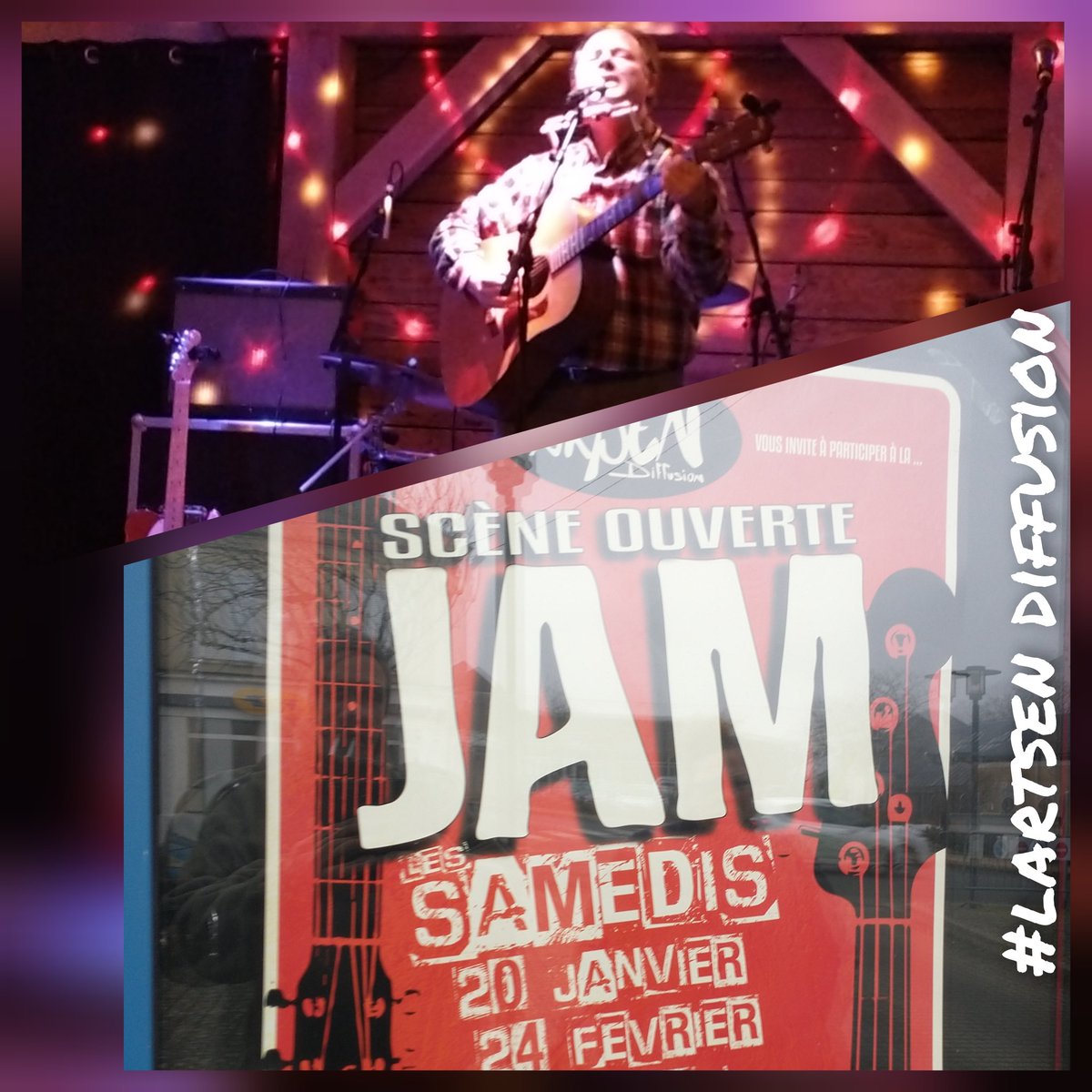 Pierrot ouvre le Jam au Pub St Denis à #mondoubleau #jam #sceneouverte organisé par l'artsen diffusion #musiqueenmilieurural