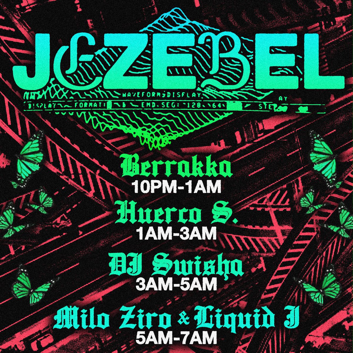 Updated announcement &amp; set times for tonight. 

All night long. Against all odds. 

Newly allocated tickets are now available in the link below.
ra.co/events/1832239

<a href="/huerco_s/">𝖍𝖚𝖊𝖗𝖈𝖔 𝖘.</a> <a href="/djswisha_/">DJ SWISHA</a> <a href="/Berrakkita/">BERRAKKA</a> <a href="/milo00_/">milo</a> <a href="/liquid__j/">juan antonio</a>