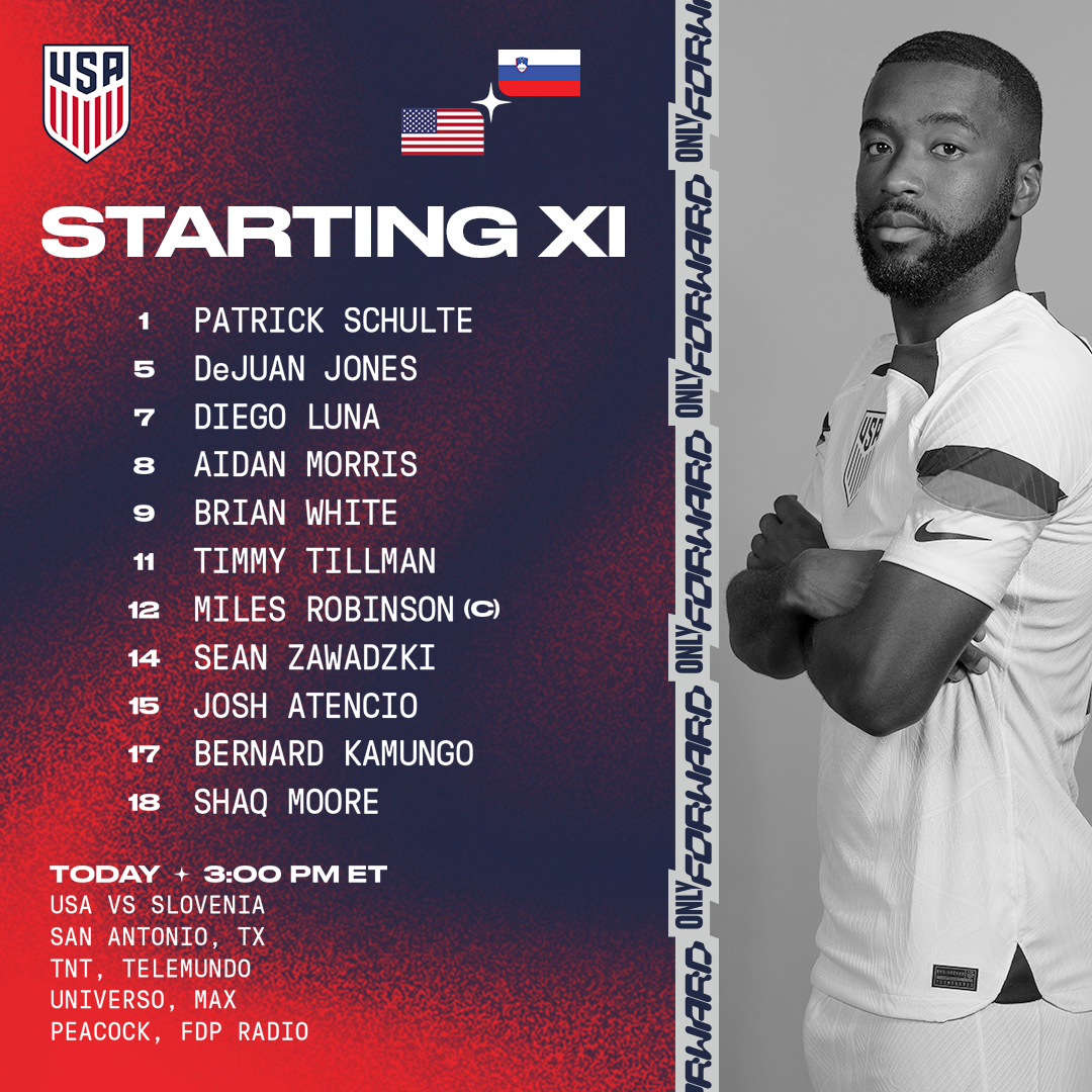 USMNT's tweet photo. Starting things off in '24 πΊπΈ
Lineup Notes Β» https://t.co/FYiZx1P4Ik https://t.co/jr3HK3MZ73