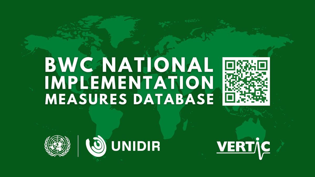 Did you know that BWC NIM Database is publicly available to anyone? Explore the database and download the country profiles for use in your own analyses! 🔍🌐 bwcimplementation.org