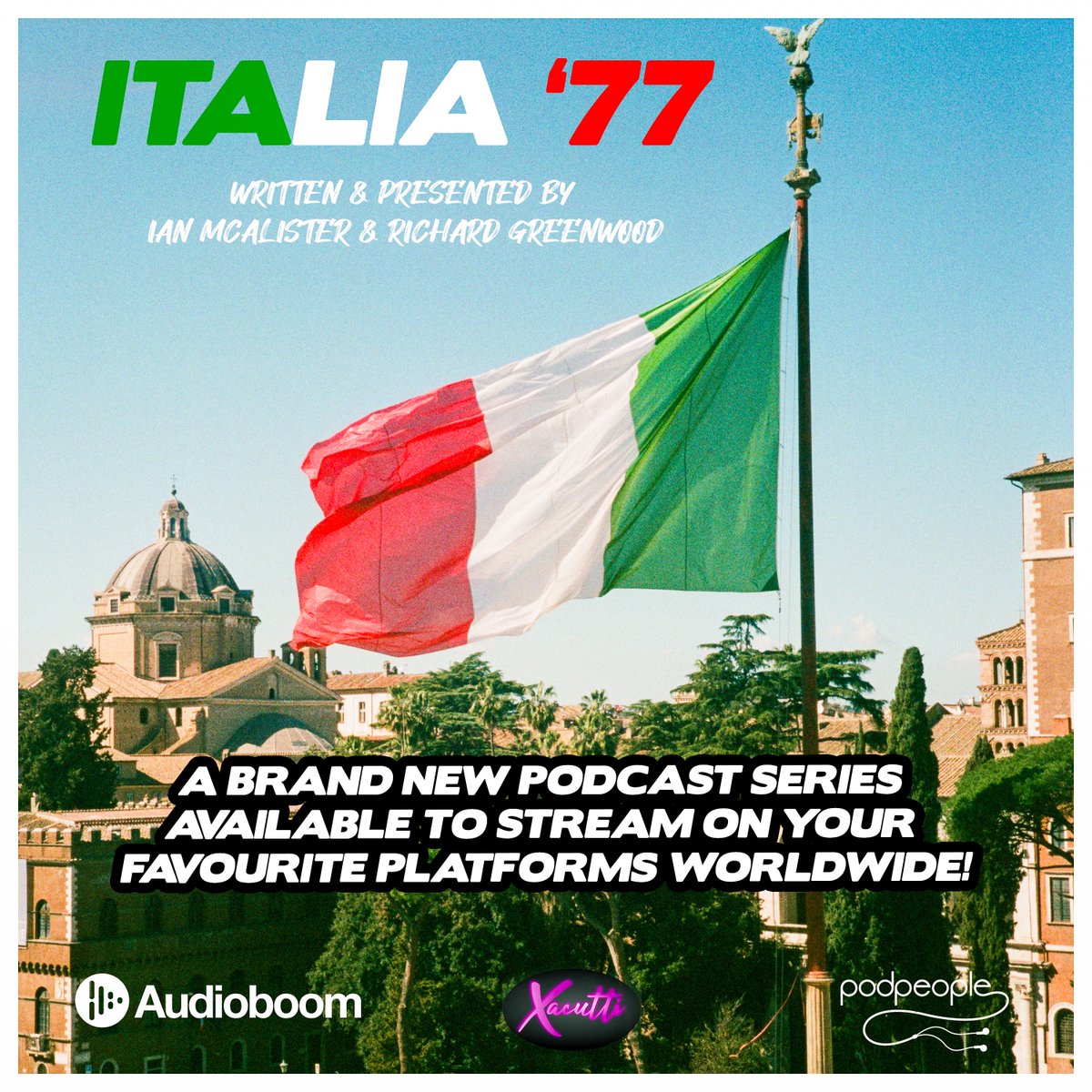 imac3210's tweet photo. Finally it's arrived - and its a true story! Do check out this exceptional new podcast series,  
Italia77 is a light hearted, true drama set in 1970's Italy.
Search for 'Italia 77' on Apple, Spotify or wherever you get your favourite shows. Thank you.
#Italy #Travel #Rugby https://t.co/L13cT4Yn16