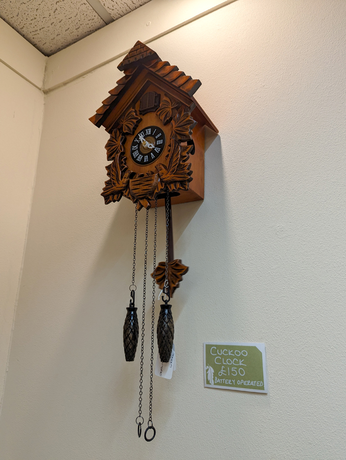 TimberTreasures's tweet image. We have very limited stock of the ever popular cuckoo clocks. If you'd like to order one get in touch with us and we can reserve one for you.

#cuckooclock #cuckooclocks #woodencuckooclock #woodengifts #wallmountedclocks #clocks