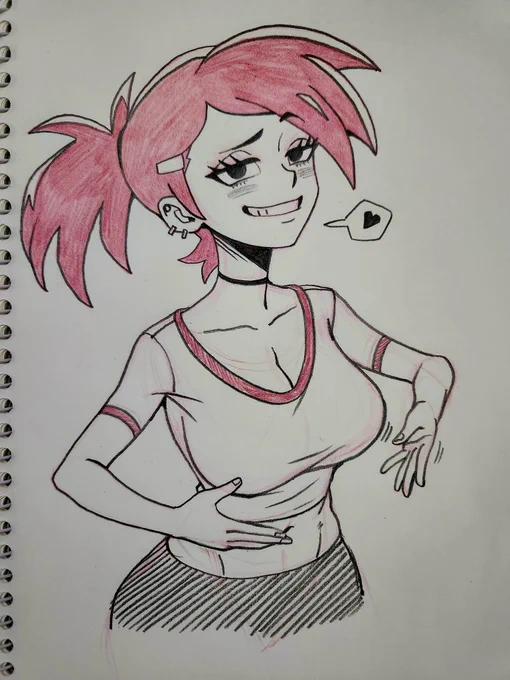 < Mrs.Boonchuy , Frankie > I've been drawing a lot of characters for the first time recently, and although I'm not good at expressing their charms, it's very enjoyable.