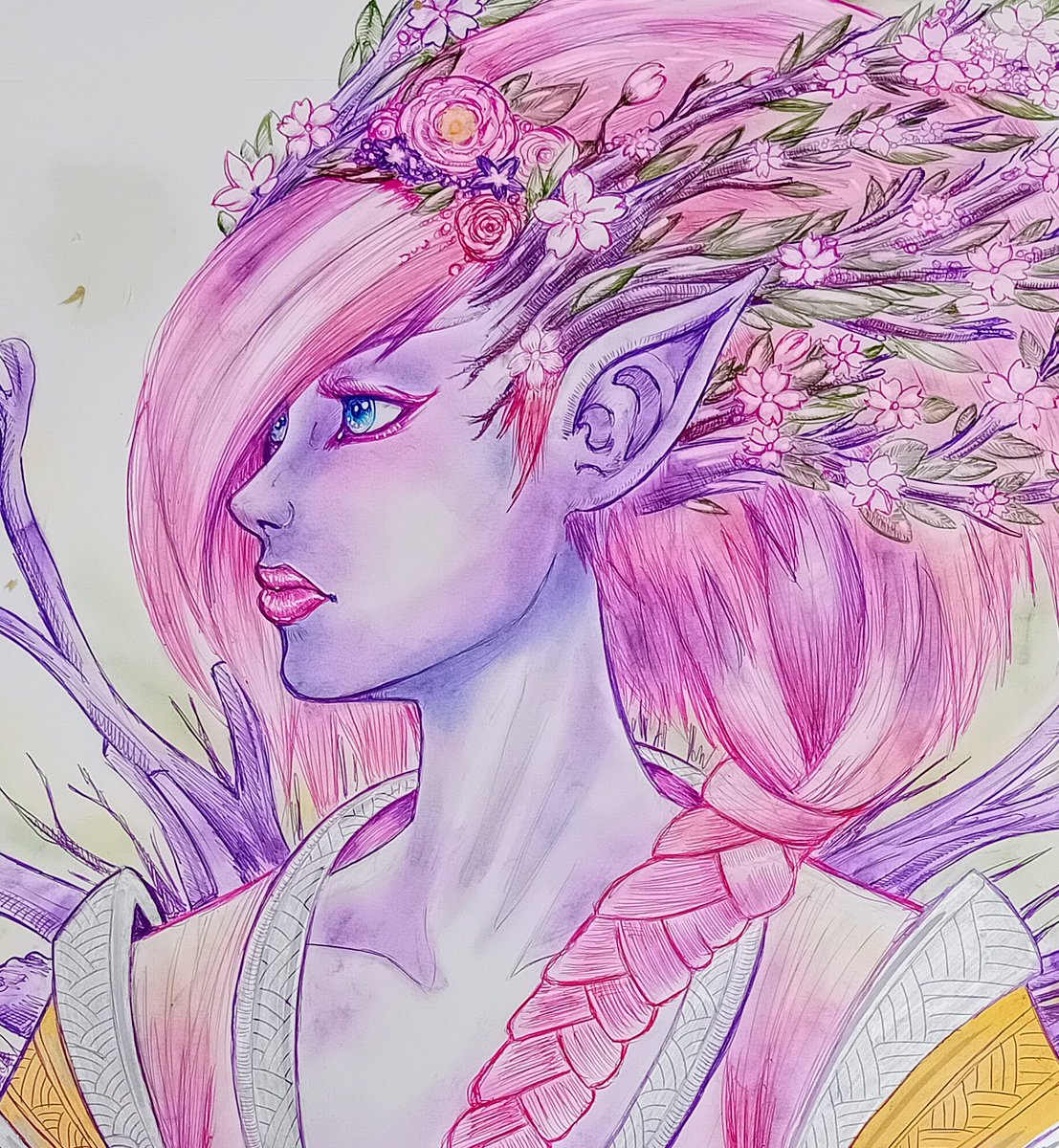 Tsukiyomi789's tweet photo. A dryad for today
.
.
.
.
.
.
#penonpaper #pen #penart #penartwork #lineart #ballpointpen #ballpen #art #drawing #mythical #dryad #figurativeart #fineart #emotionalart #artworks #dryade #sketching #instagood #artistoninstagram #picoftheday #artist #artistic #artofinstagram https://t.co/gyBAAeb1xg
