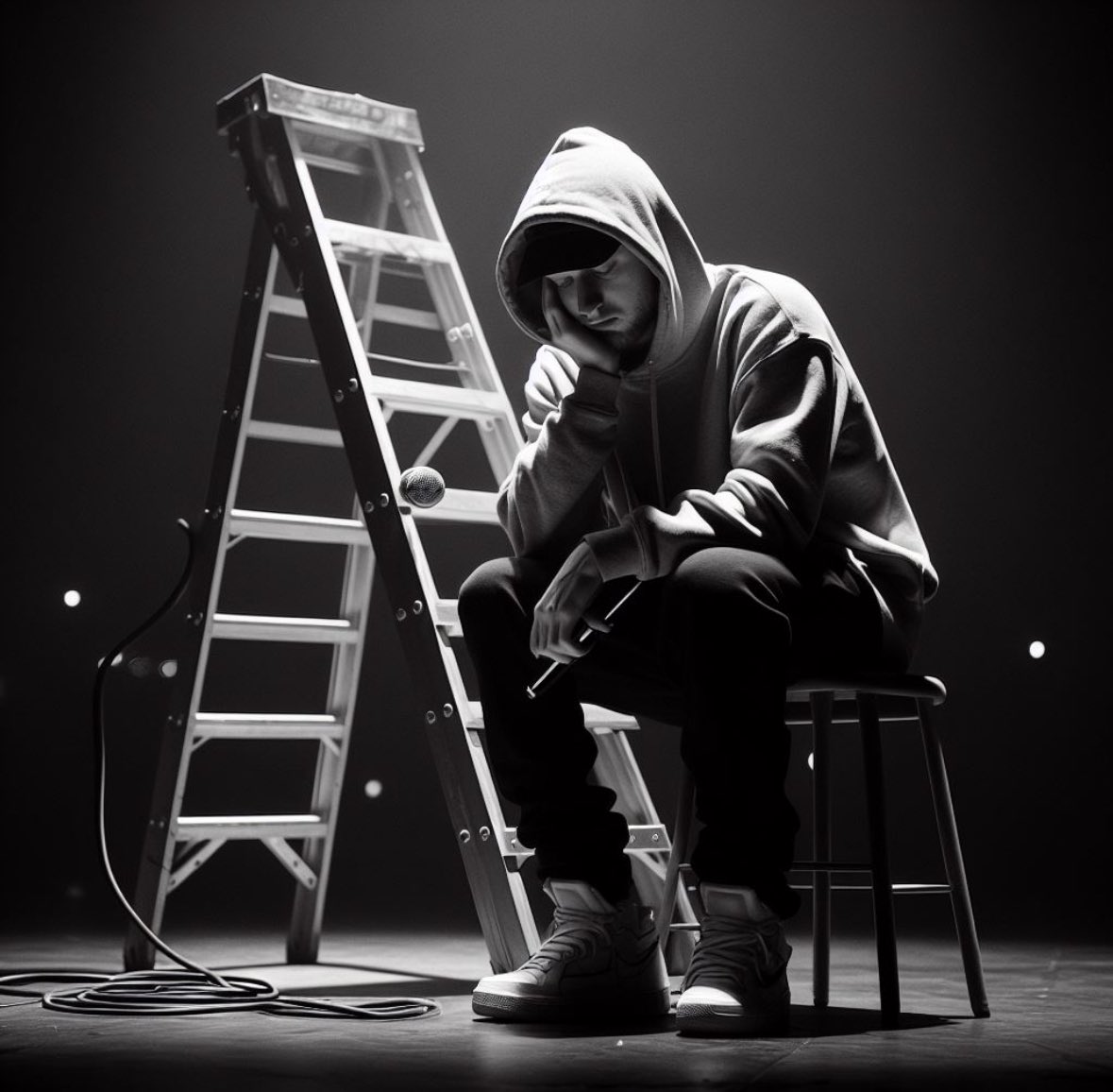 KonnyTalks's tweet image. Why did the rapper show up with a ladder to the concert? Thought climbing charts was literal! 🤣 Scaling heights in beats, not just shoes! 🎤👟 #HipHopHumor #ChartClimber