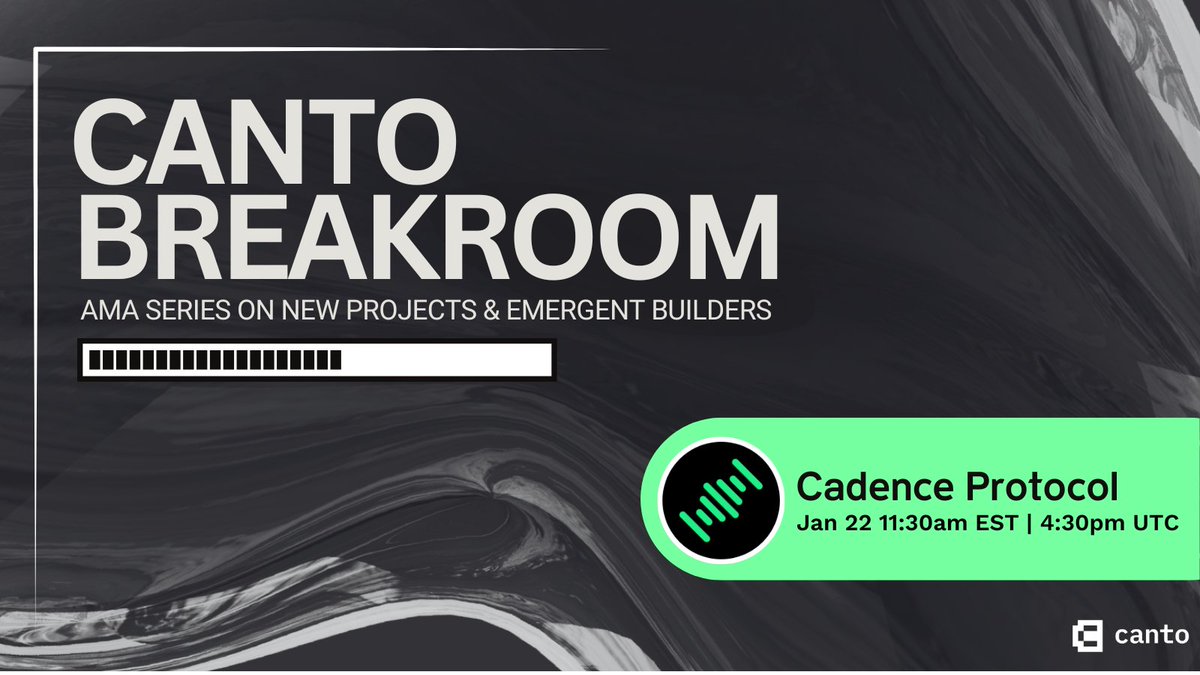 Join Canto contributor <a href="/abovethebias/">son➕</a> for an AMA with the intent-centric perpetuals aggregator <a href="/CadenceProtocol/">Symphony (Prev. Cadence)</a>

Get details on the upcoming launch and learn how the team leveraged Canto's neofinance infrastructure to power a new take on unified liquidity.

x.com/i/spaces/1ZkJz…